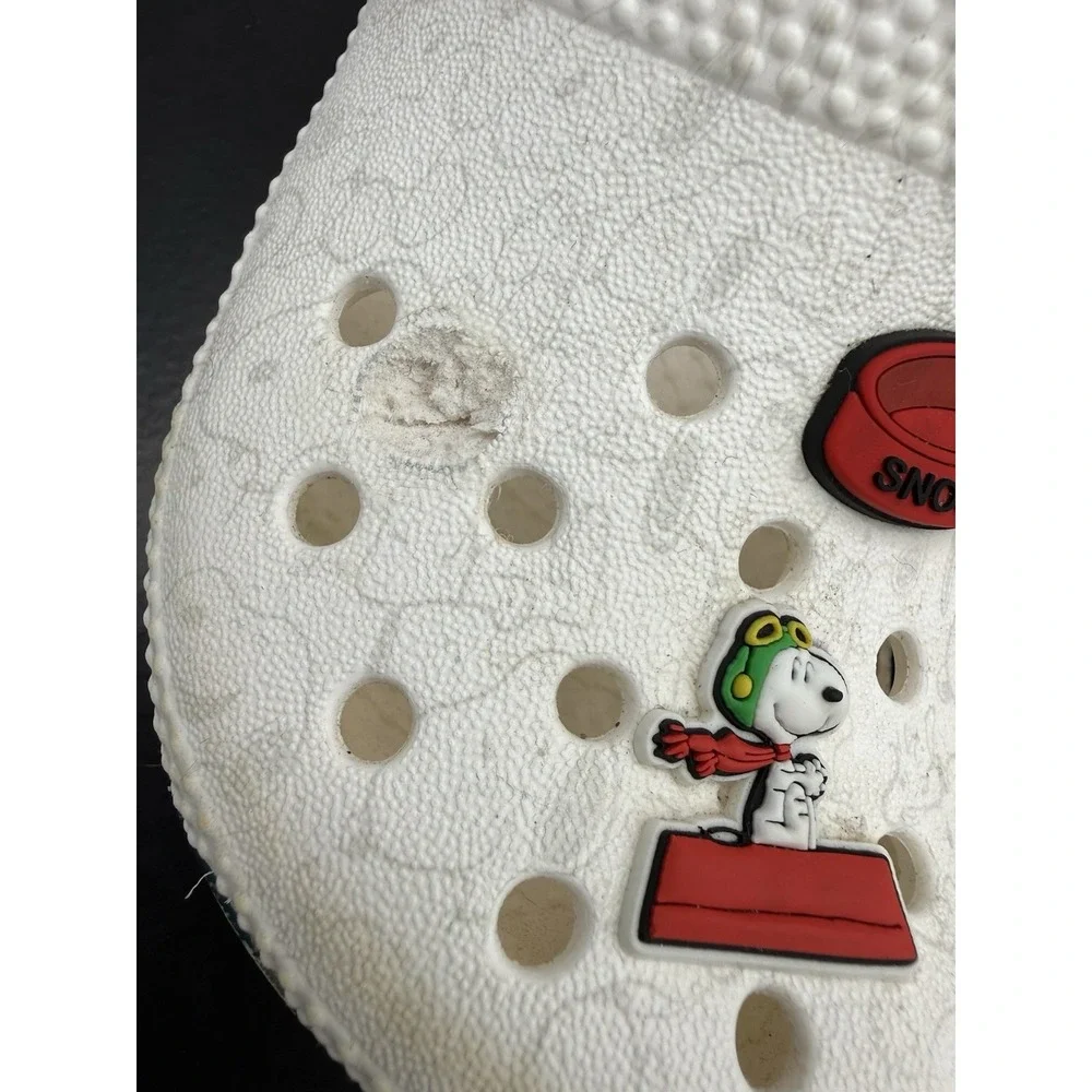 Crocs x Peanuts Classic Clog Toddler Size C8 Snoopy and Joe Cool Slip On Sandals